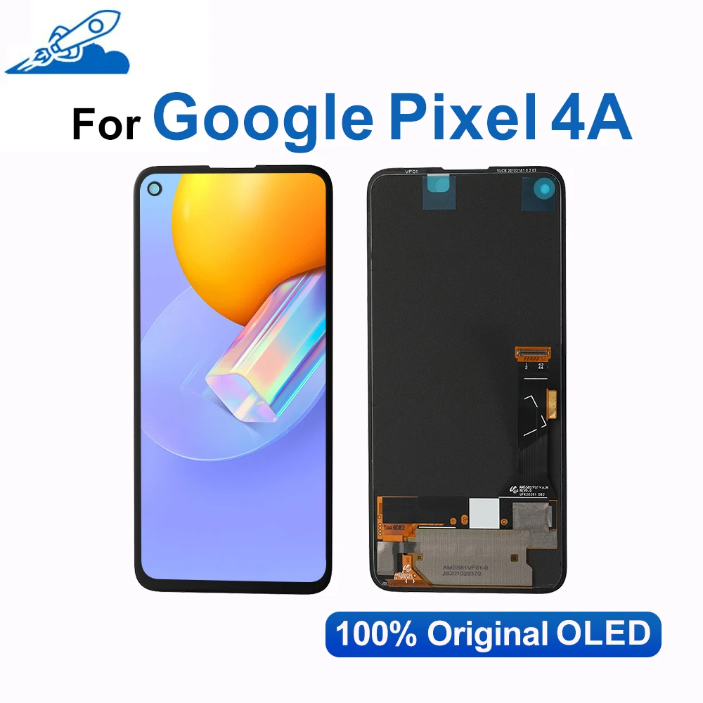 

100% Ori 5.81" OLED Panel For Google Pixel 4a LCD Display Touch Screen Digitizer Replacement Assembly Tested Well No Dead Pixel