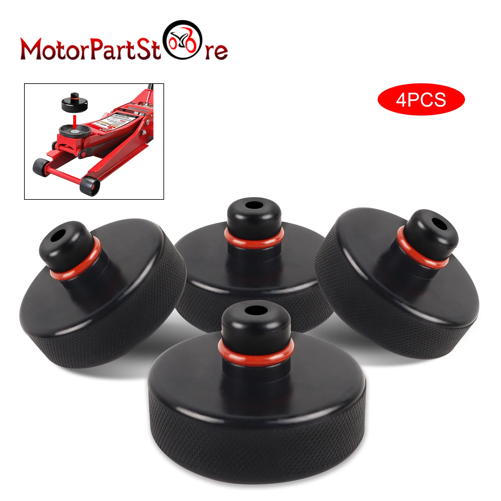 

4pcs Car Rubber Lifting Jack Pad Adapter Tool for Tesla Model 3/S/X/Y