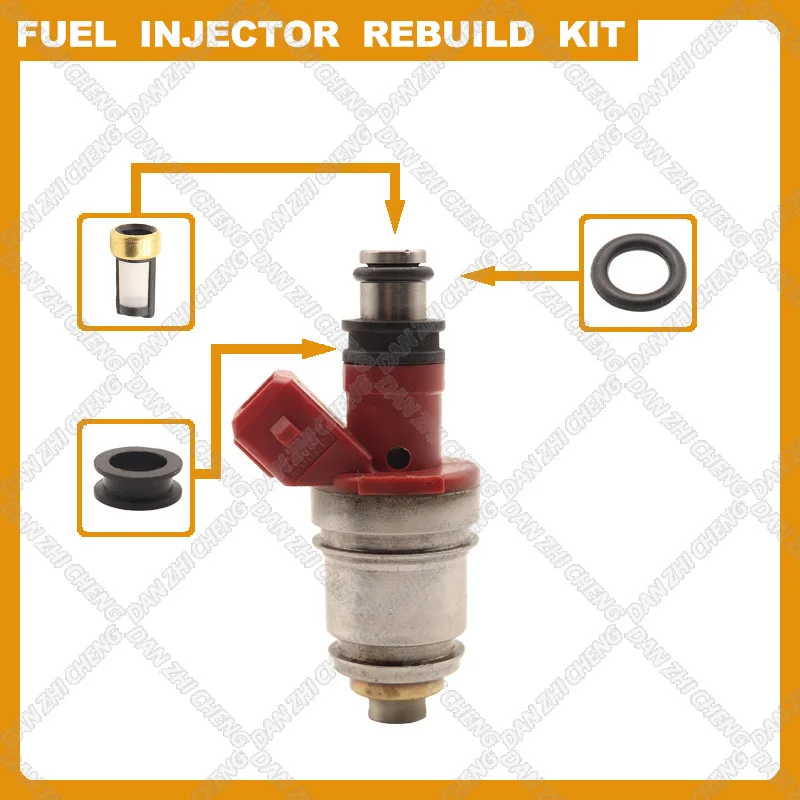 Топливные инжекторы уплотнительное кольцо для ремонта 1990-1995 Nissan Pickup D21 2.4L 16600-86G00