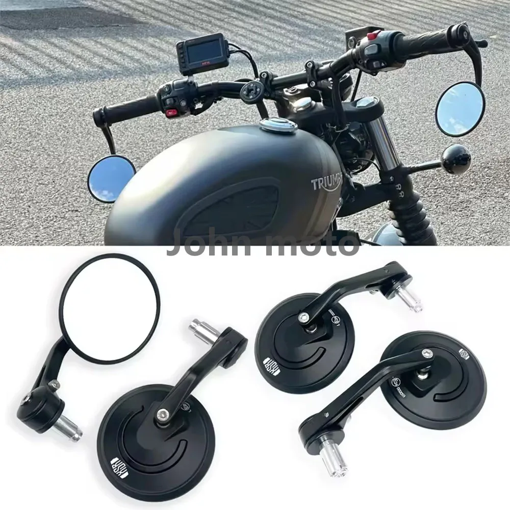Фото Для YAMAHA XSR700 XSR 700 XSR900 XSR 900 XSR125 155: 1 пара ретро-зеркал заднего вида на конец руля мотоцикла, 7/8'' (22 мм) №2