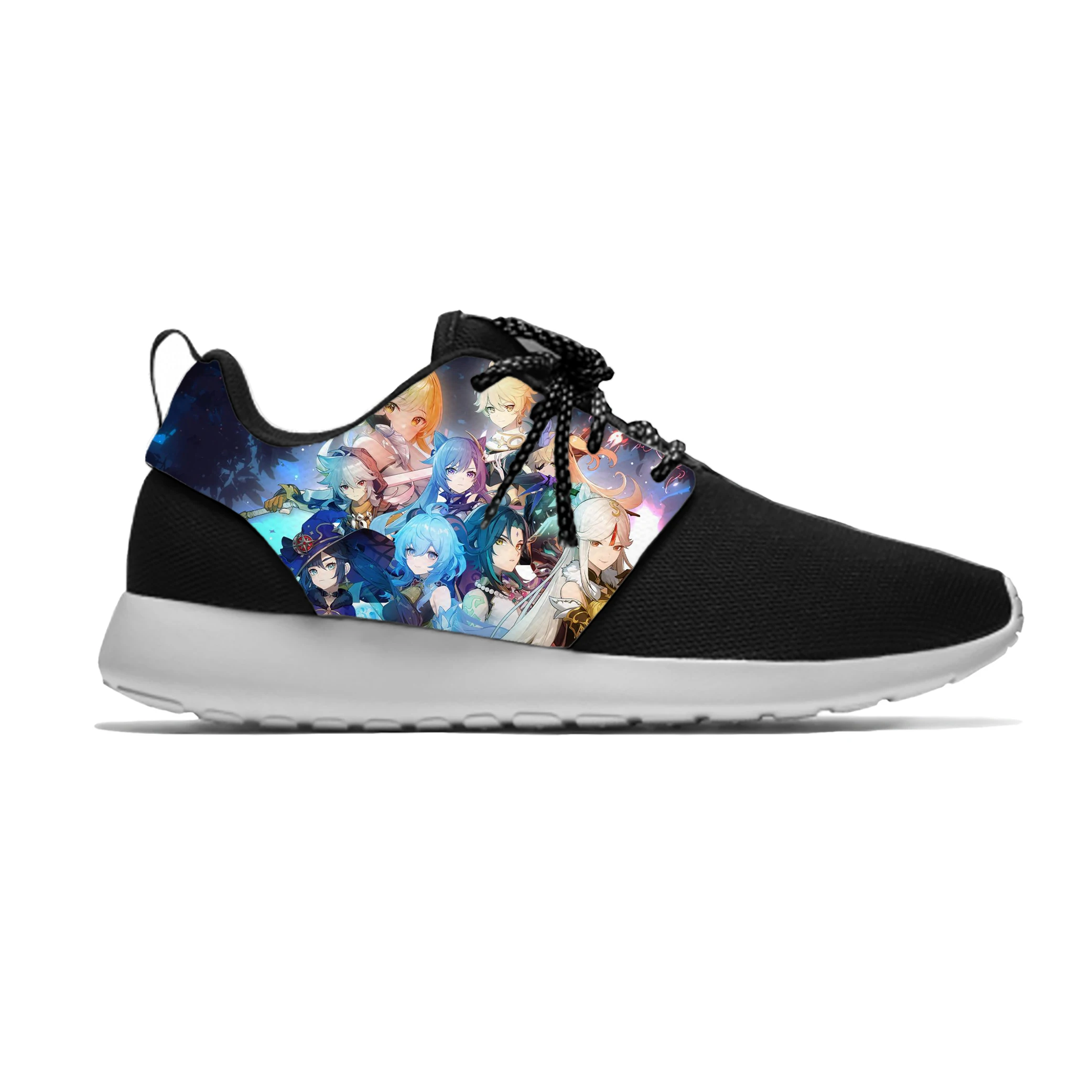 

Anime Cartoon Game Japanese Genshin Impact Fashion Sport Running Shoes Casual Breathable Lightweight 3D Print Men Women Sneakers