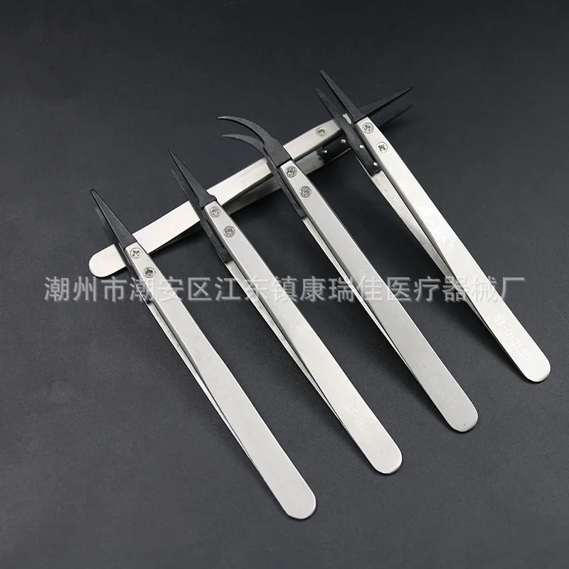 Пинцет из нержавеющей стали со сменной головкой пластиковый сменный нос круглый