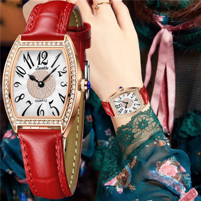 

Часы наручные LIGE женские кварцевые, брендовые модные повседневные водонепроницаемые, с кожаным ремешком, под платье, 2022