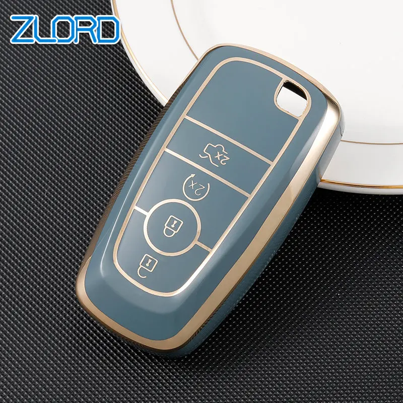 

TPU Remote Car Key Case Cover For Ford Fusion Edge Mustang Explorer F150 F250 F350 Ecosport Protector Holder Shell Fob Keyless