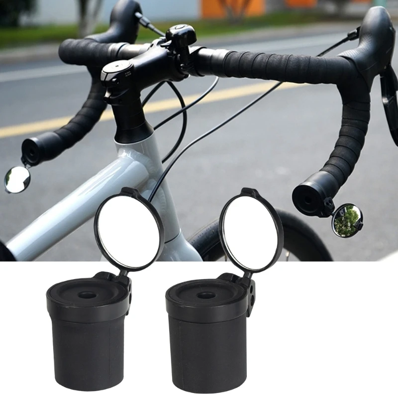 

Велосипедное зеркало для руля, мини-зеркало заднего вида, складное, вращающееся на 360 градусов, универсальное велосипедное для