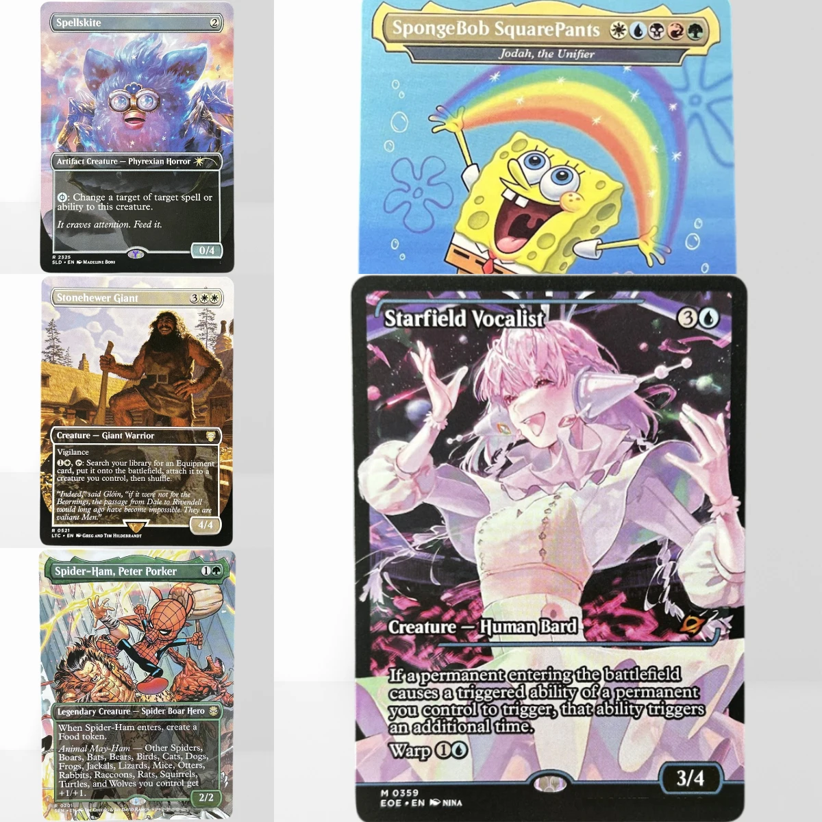 Фото HOLO39-1-S TCG Magic: The Gathering (TCG) — Волшебный прокси-артефакт Soulstone Sanctuary Spellskite Starfield Vocalist Jeska's Will German Black Core №1