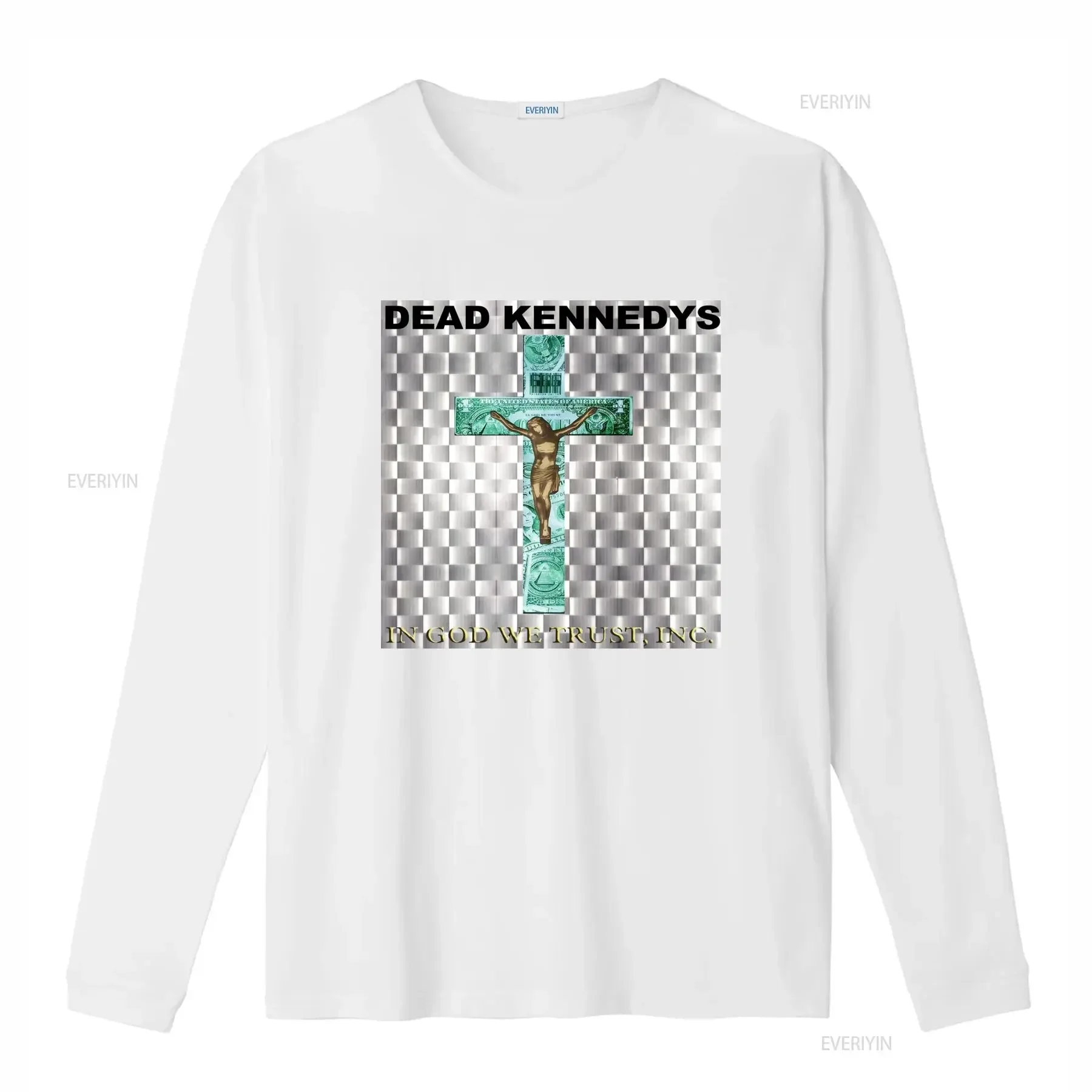 Фото Винтажная футболка Dead Kennedys In God We Trust Inc 90-х годов, размер XL, ретро-дизайн, мягкая, эластичная, дышащая, с эффектом потертости. №4