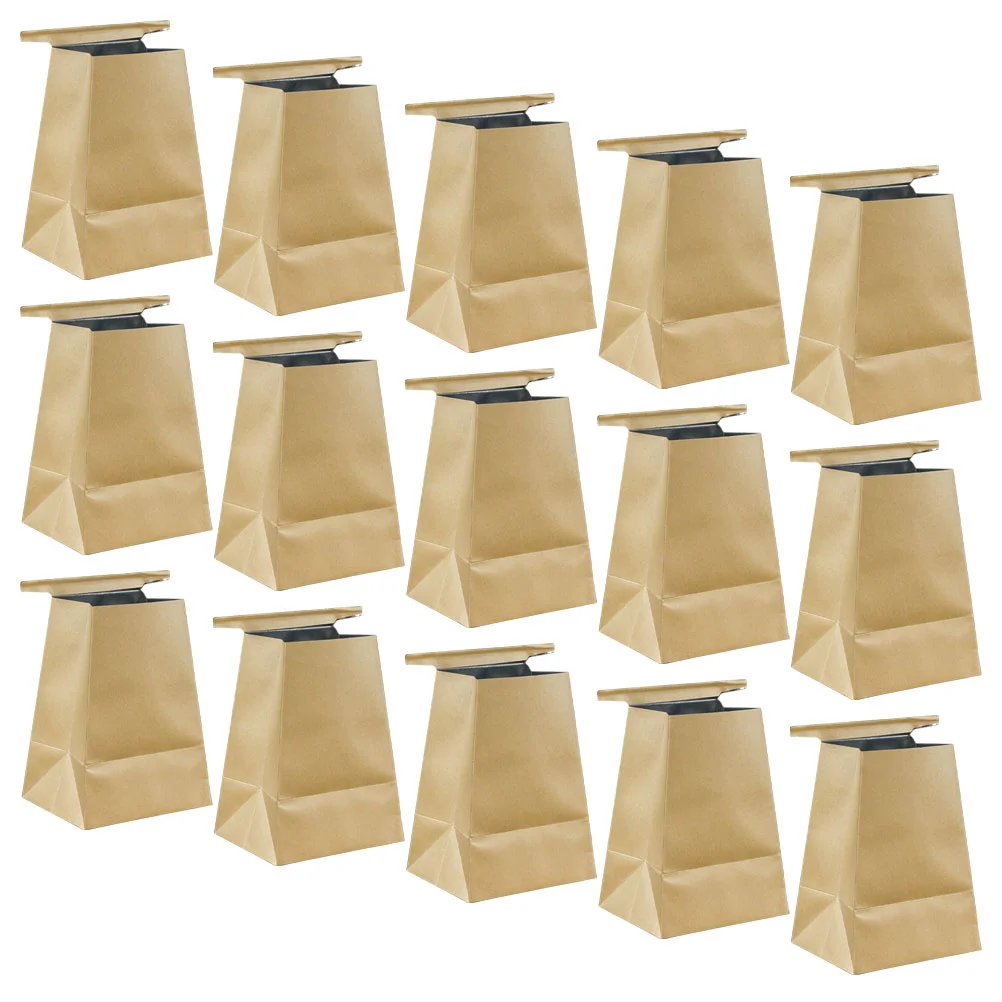 

15 шт., одноразовые водонепроницаемые пакеты из крафт-бумаги