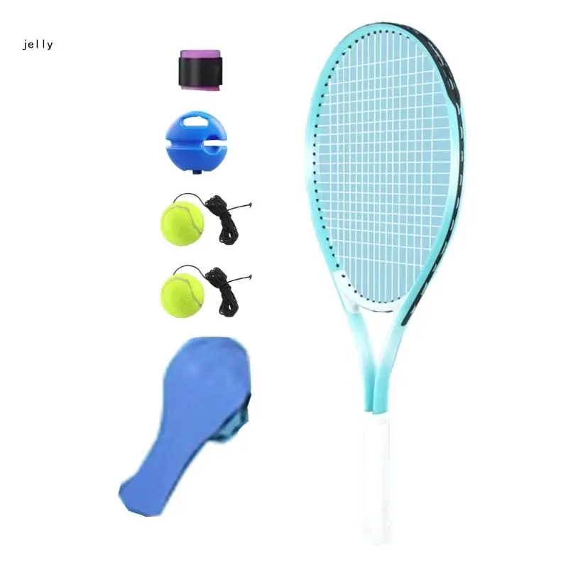 Теннисный тренажер для тренировок детский теннисный портативный одно теннисное