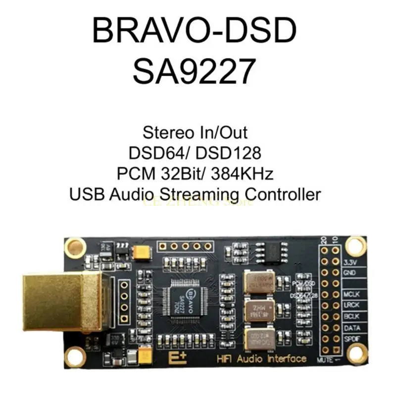 Фото E56B HIFI USB-декодеры SA9227 USB-DAC Асинхронный USB-модуль DSD128 32 бит/384 кГц №5
