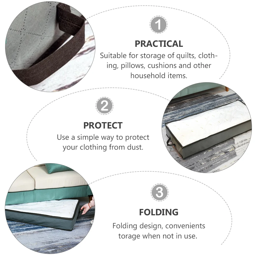 2pcs Lightweight Practical Large Capacity Organizer for Blanket Quilt