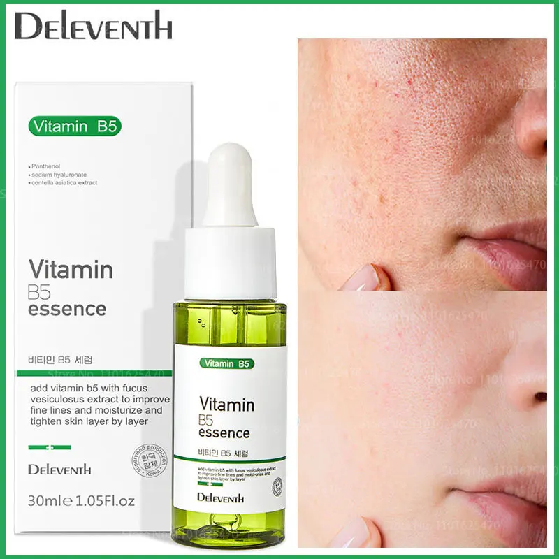 

Vitamin B5 Deep Moisturizing Essence Improve Dullness Repair Shrink Pores Acne Treatment Firming Anti Wrinkle Whiten Skin Care