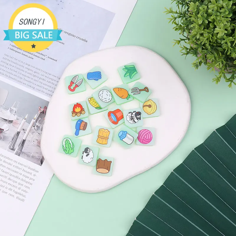 

18pcs/set Cartoon Game Luminous Puzzle DIY Decoration Phone Case Accessories