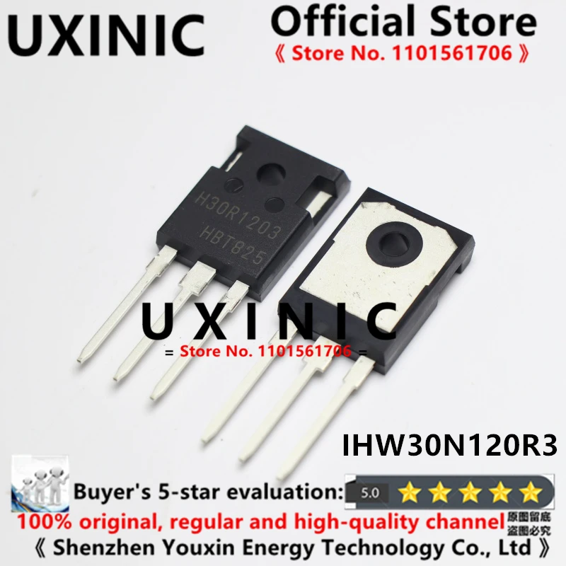 

UXINIC 100% новый импортный оригинальный IHW30N120R3 H30R1203 IPW60R099C6 6R099C6 TO-247 транзистор