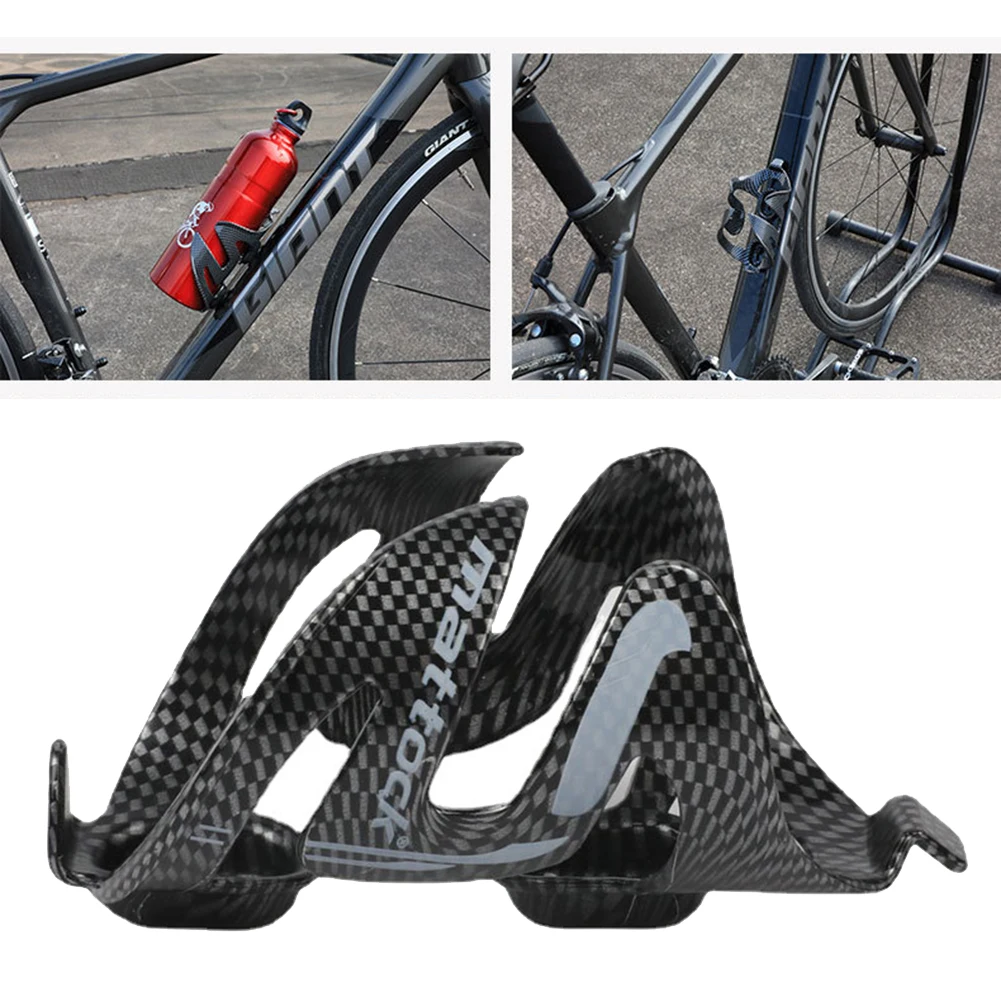 

Bike Water Bottle Holder Carbon Fiber Bottle Rack Cage Road MTB Mountain Bicycle Water Bottle Holder Bracket Base Parts New