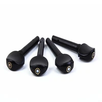 4pcs ebony violin tuning pegs 5 different sizes for 21 41 43 44 81 violins hot sale parts accessories