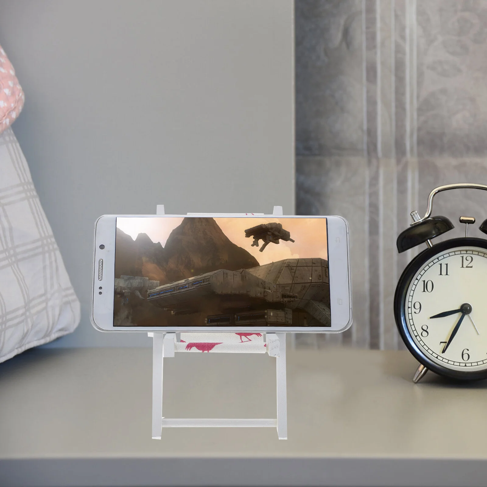 

cell holder tablet stand hawaii decor wood canvas beach deck chair business holder bracket for tablet ( flamingos Phone holder