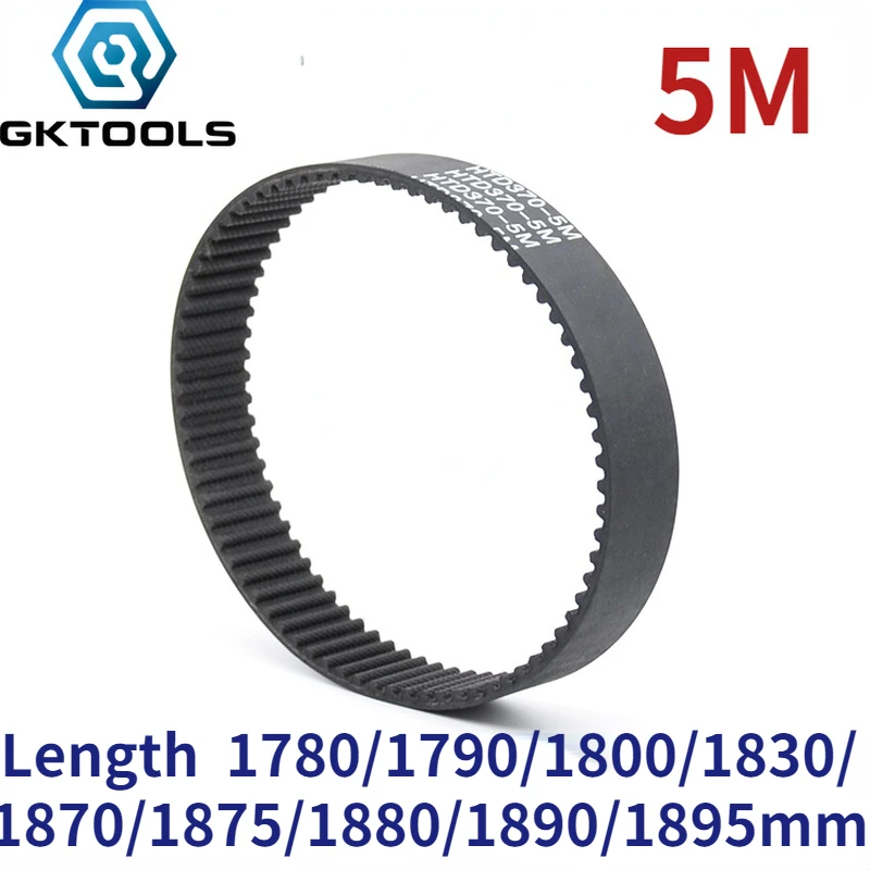 

5M Width 10/15/20/25/30mm Closed Loop Rubber Timing Belt Length 1780/1790/1800/1830/1870/1875/1880/1890/1895mm