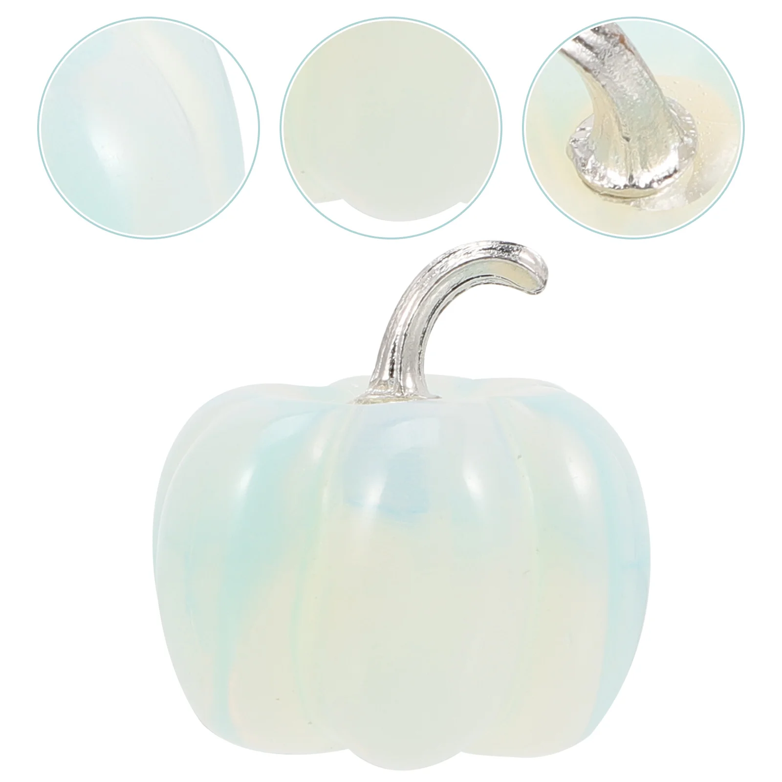 

Pumpkin Crystal Glass Decor Statue Figurine Ornament Stones Sculpture Pumpkins Artificial Small Fruit Chakra Blown Hand