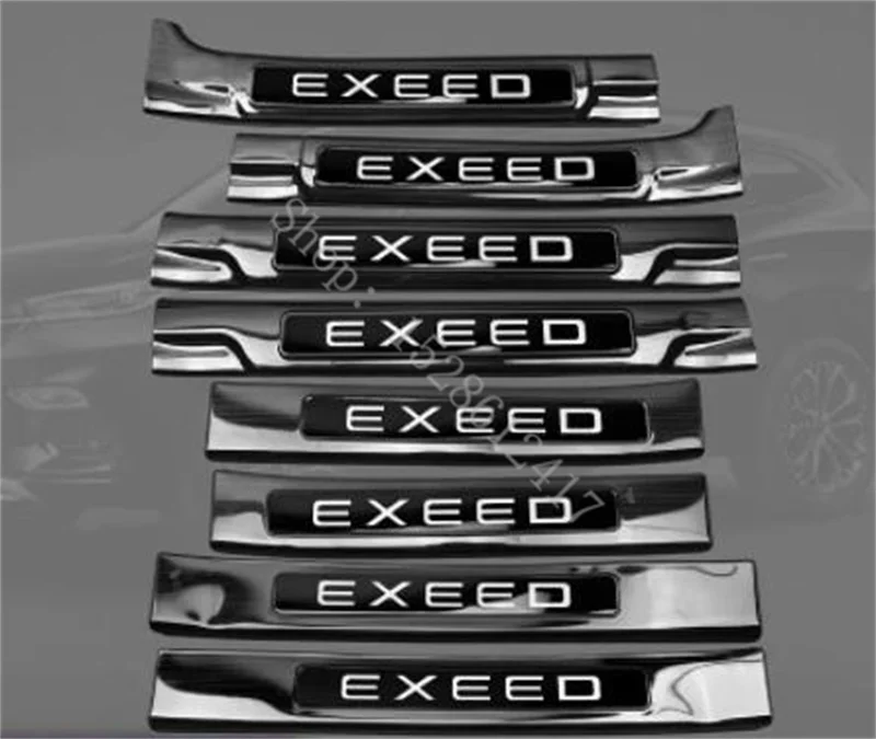 

Для CHERY EXEED LXL 2021- 2023 аксессуары из нержавеющей стали для автомобиля Стайлинг Накладка на порог защитная накладка защита Бампера