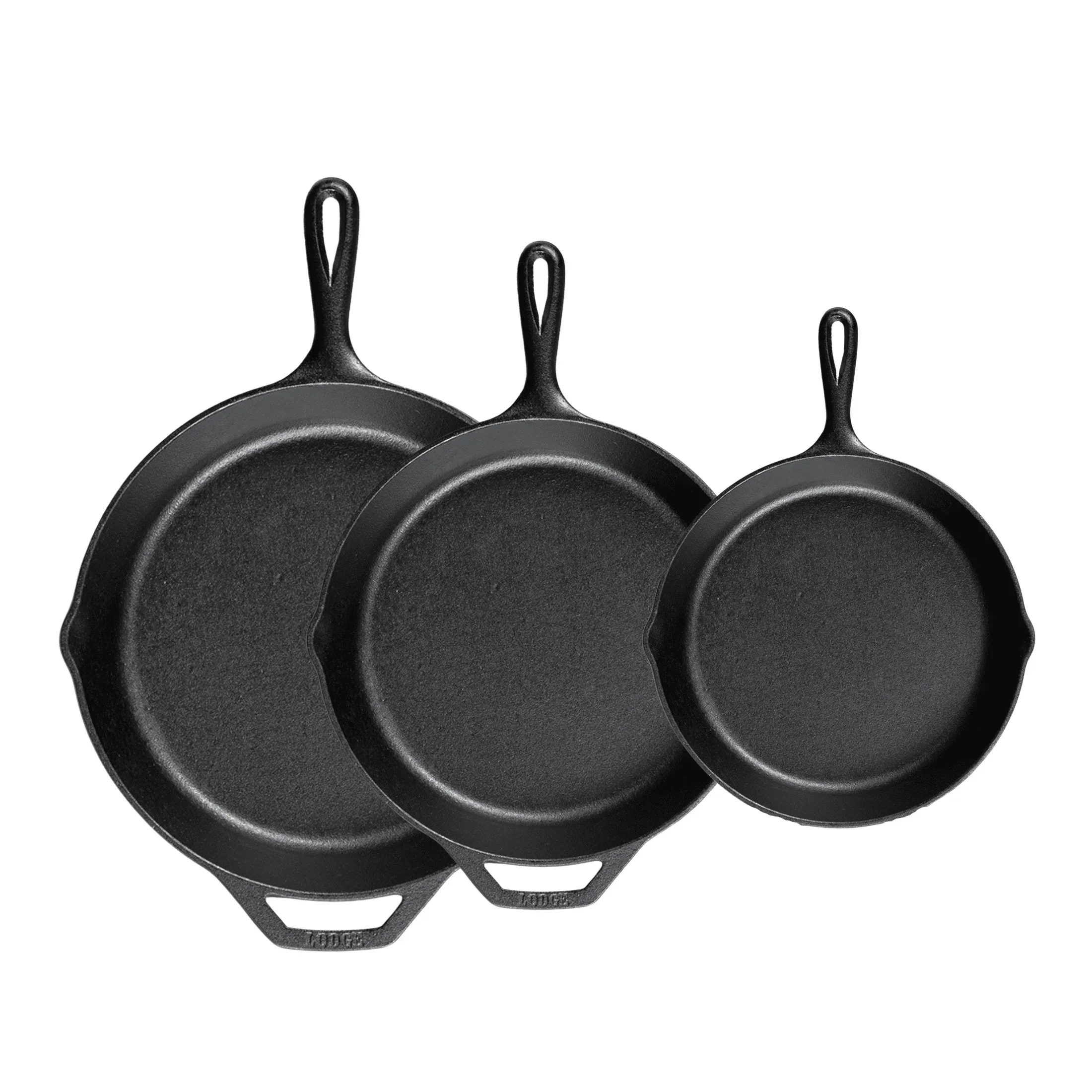 

Lodge Cast Iron 3 Piece Seasoned Skillet Set