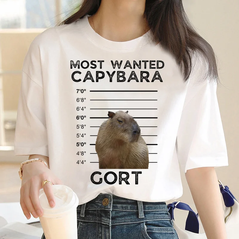 

Capybara tshirt men designer top male graphic clothes