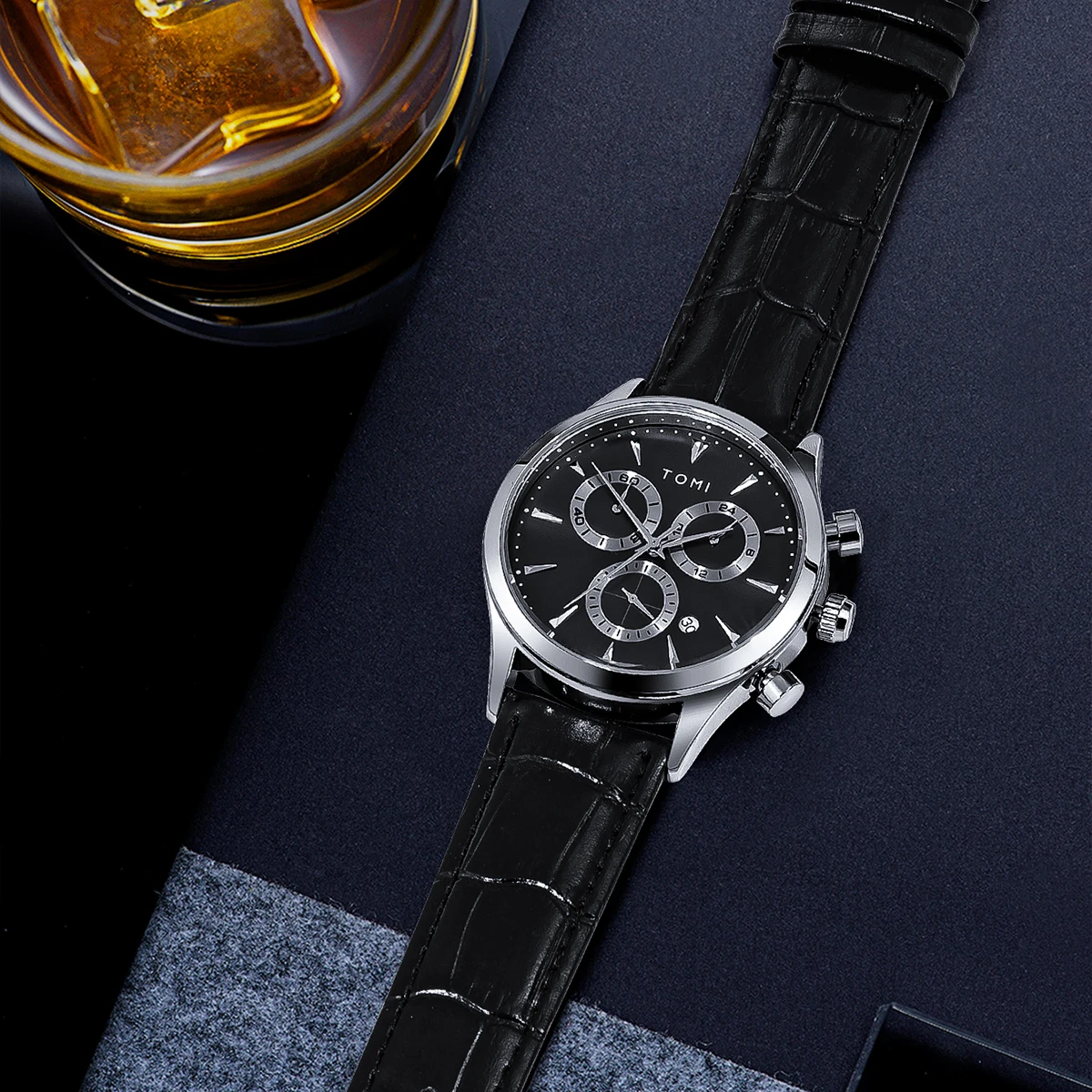 4 шт./комплект мужские кварцевые часы с запонками