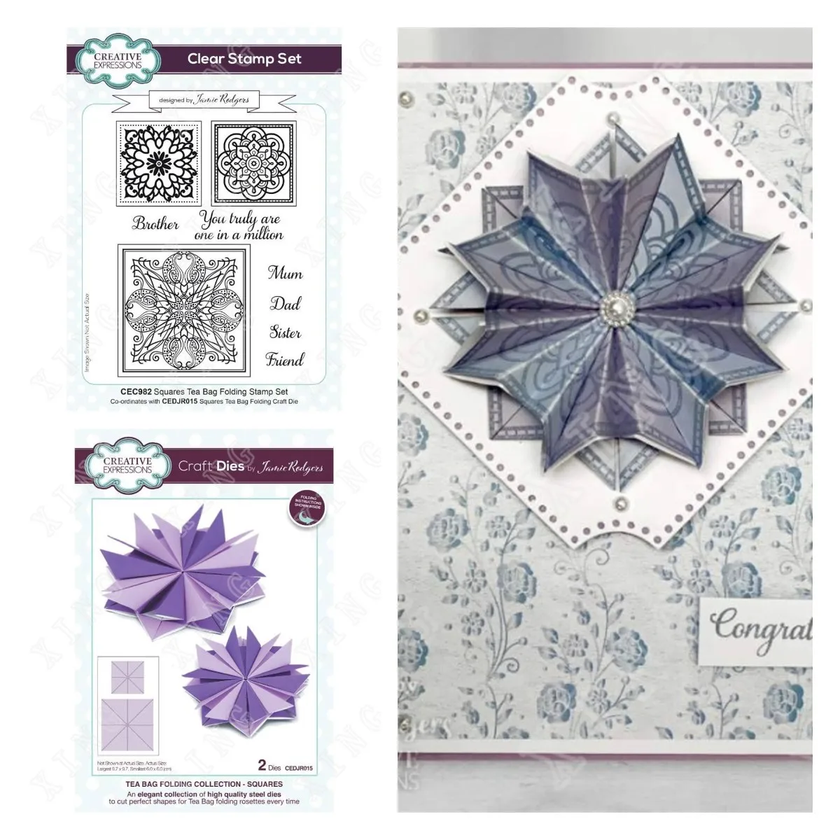 

New Arrival Tea Bag Folding Squares Stamps and Dies Scrapbook Diary Decoration Embossing Template Diy Greeting Card Handmade