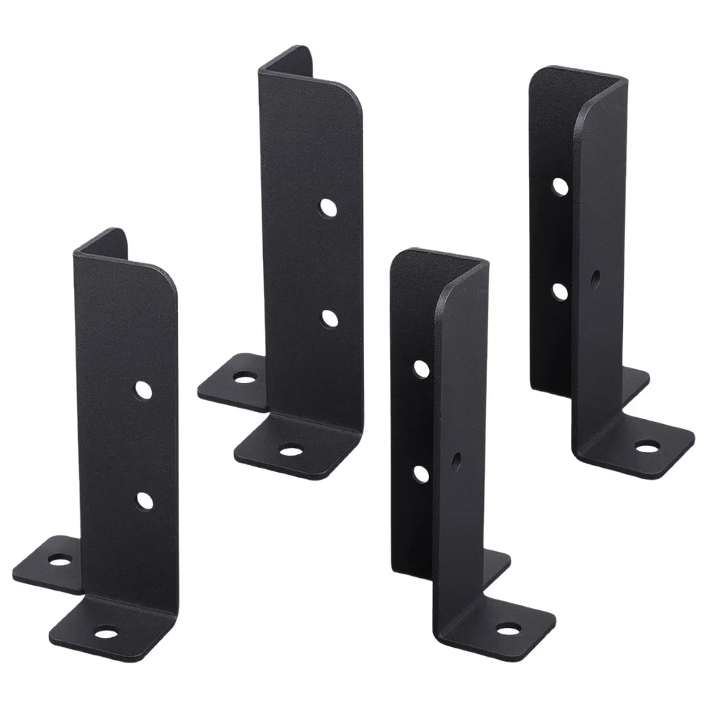 

4pcs Post Anchor Mounting Brackets Deck Railing Post Base Brackets for Mailbox