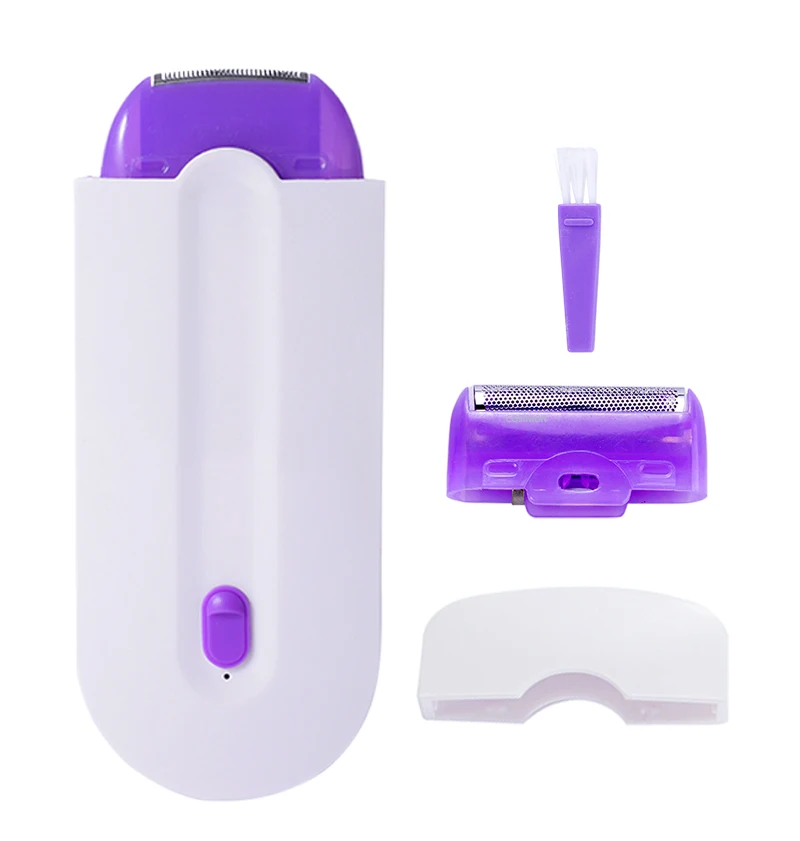 2 IN 1 Painless Hair Removal For Women Skin Touch Tactile Epilator Hair Trimmer For Face Leg Arm Bikini Lip Hair Remover Shaver