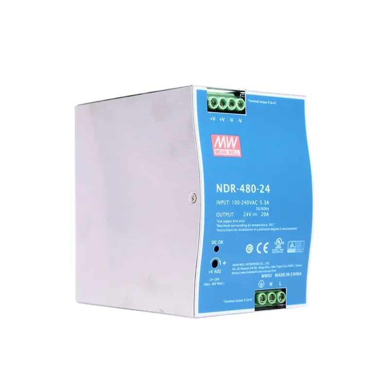 Mean Well NDR-75/серия 120/240/480 Meanwell 12 в 24 48 В постоянного тока Промышленный источник