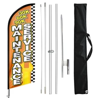 1 piece promotional feather flag advertising banner maintenance service 7 6ft%e2%9c%962 1ft with pole kit and ground stake carry bag