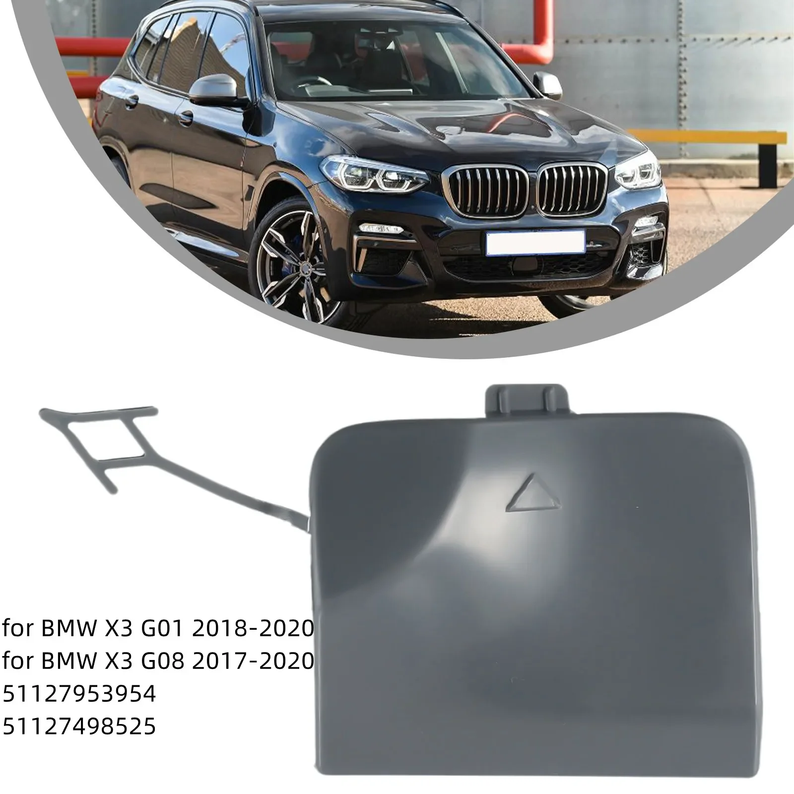 

Автомобильные аксессуары, крышка с крючком для буксировки 51127953954 , 51127498525 Замена заднего бампера ABS черного цвета для BMW X3 G01 G08 2018-2020