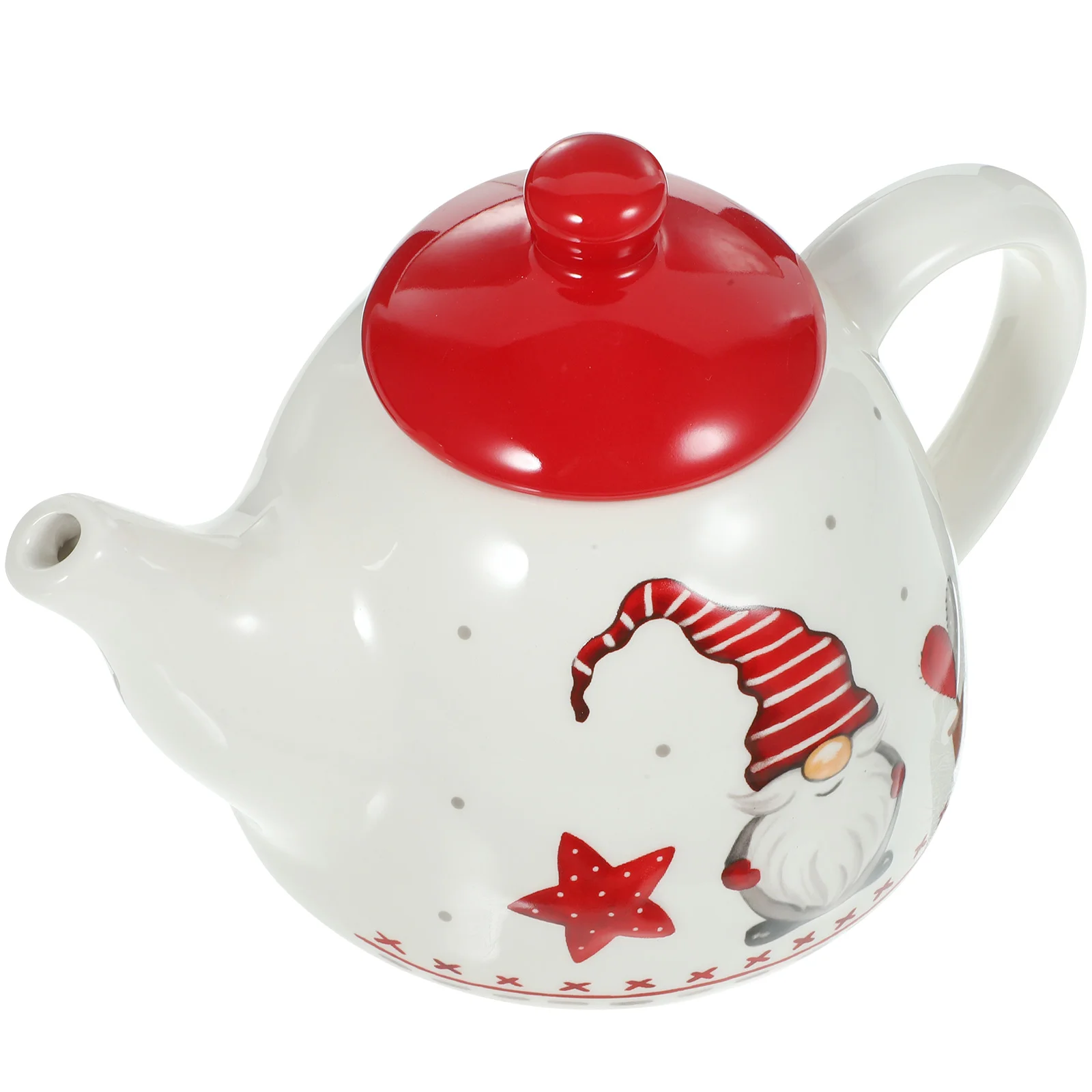 

Christmas Teapots Ceramic Coffee Kettle Santa Gnome Design Farmhouse Milk Pot Xmas Porcelain Loose Leaf Pot Nordic