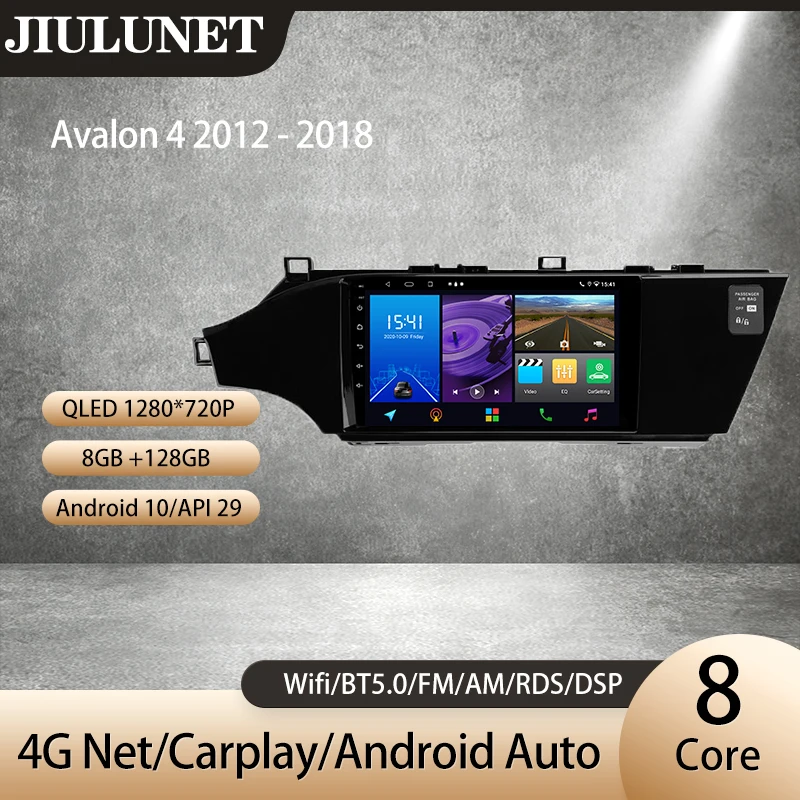 

JIULUNET For Toyota Avalon 4 IV XX40 2012 - 2018 Carplay Ai Voice Car Radio Multimedia Video Player Navigation GPS Android Auto