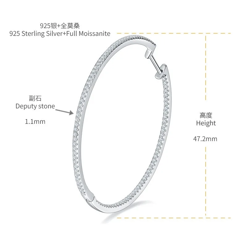 E3-0107 Lefei модные классические роскошные муассанитовые преувеличенные круглые
