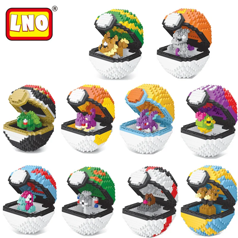 

Pokémon Series Assembled DIY Building Blocks Mini Toy Poke Ball