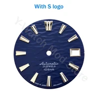 high quality nh35 gs dial with s and gs logo blue color full automatic mechanical table slgh011 fit skx007009