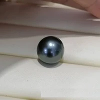 charming 10 11mm natural south sea genuine black peacock redish round loose pearl undrilled gemstones