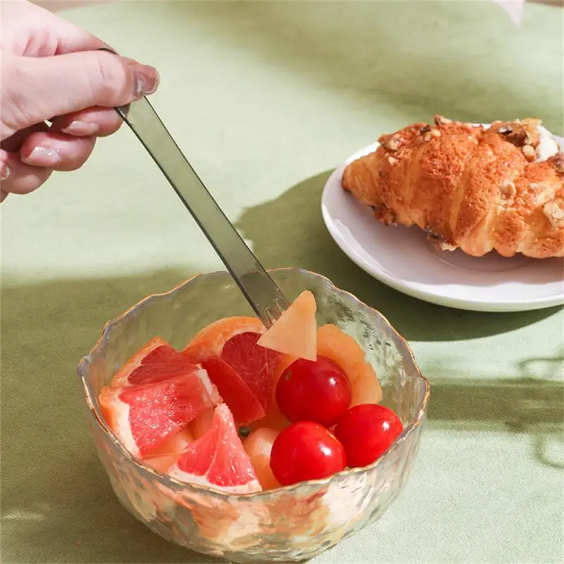 

Многофункциональная вилка для фруктов, мини-фотография, Детская вилка для закусок и тортов, посуда, два в одном