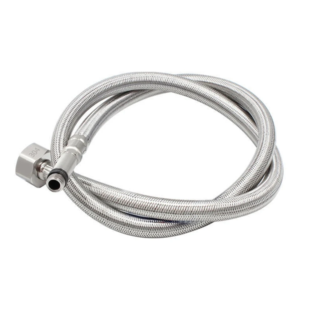

2pcs 304 Stainless Steel Extension Hose Hot And Cold Water Mixing Pipe Kitchen/bathroom Hardware Part Washbasin Pointed Tube