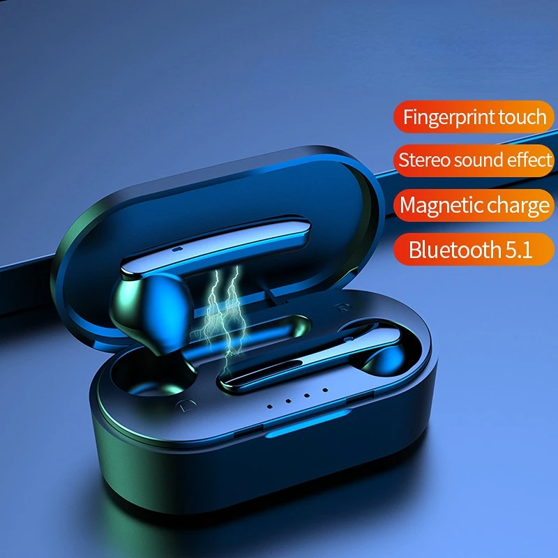 

Беспроводные наушники Q9 TWS 5,0, спортивные Bluetooth наушники с сенсорной кнопкой, IPX5 водонепроницаемые беруши с микрофоном, зарядная коробка для ...