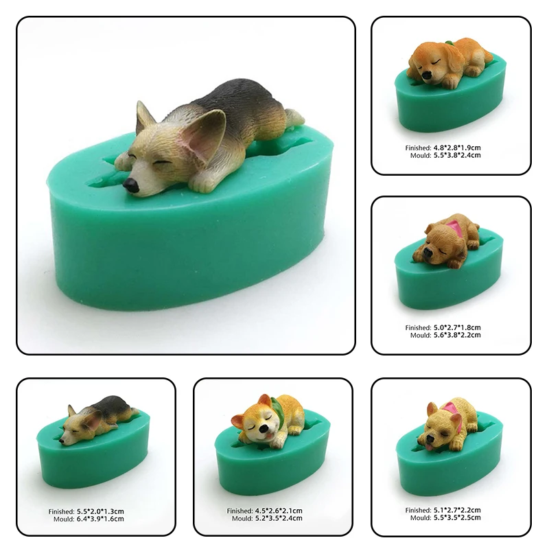 

Dog Shaped Silicone Mold Cake Decoration Bulldog Animal Plaster Resin Mold DIY Candle Molds High Temperature & Cold Resistance