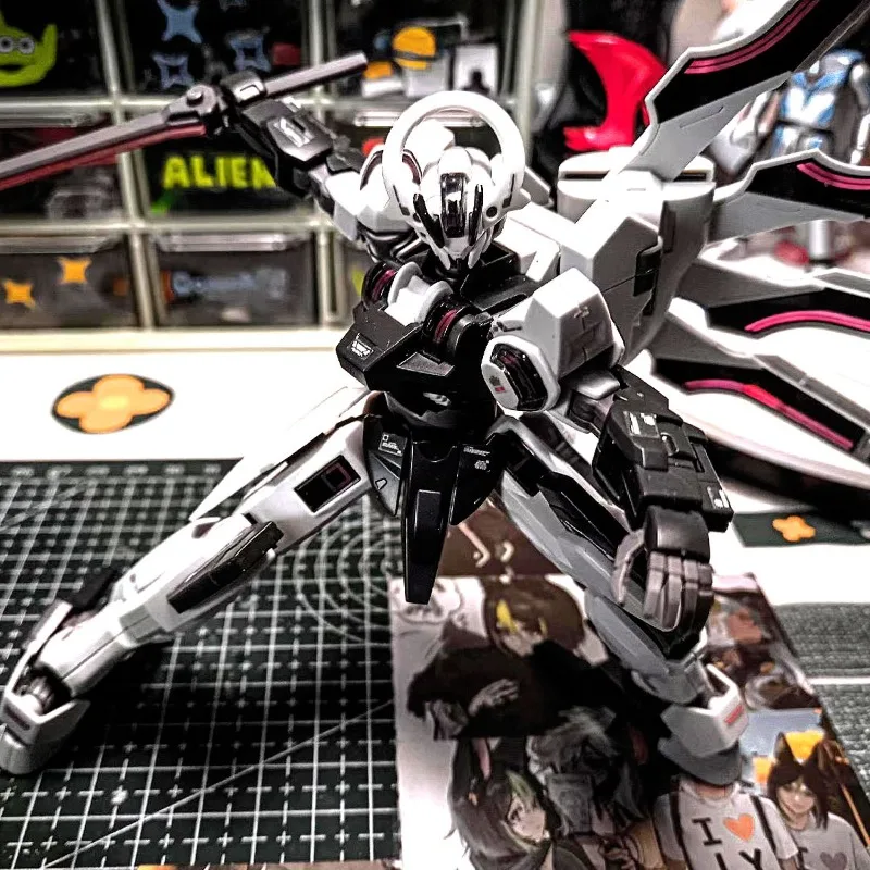 Фото Коллекционная модель JMS HG1/144: Сборная фигурка для рабочего стола, мобильный костюм «Ведьма с Меркурия» с подвижными суставами №2