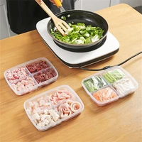 frozen meat compartment storage box food sub packed onion ginger preparation vegetables side dishes frozen fresh keeping box