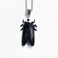 new ins creative insect golden cicada personality long pendant accessories necklace pendant jewelry