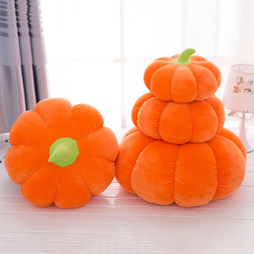 

25-50cm Pumpkin Plush Toy Kawaii Plushies Pillows Cute Soft Stuffed Doll Halloween Decor Throw Pillow Room Bedside Bed Cushion