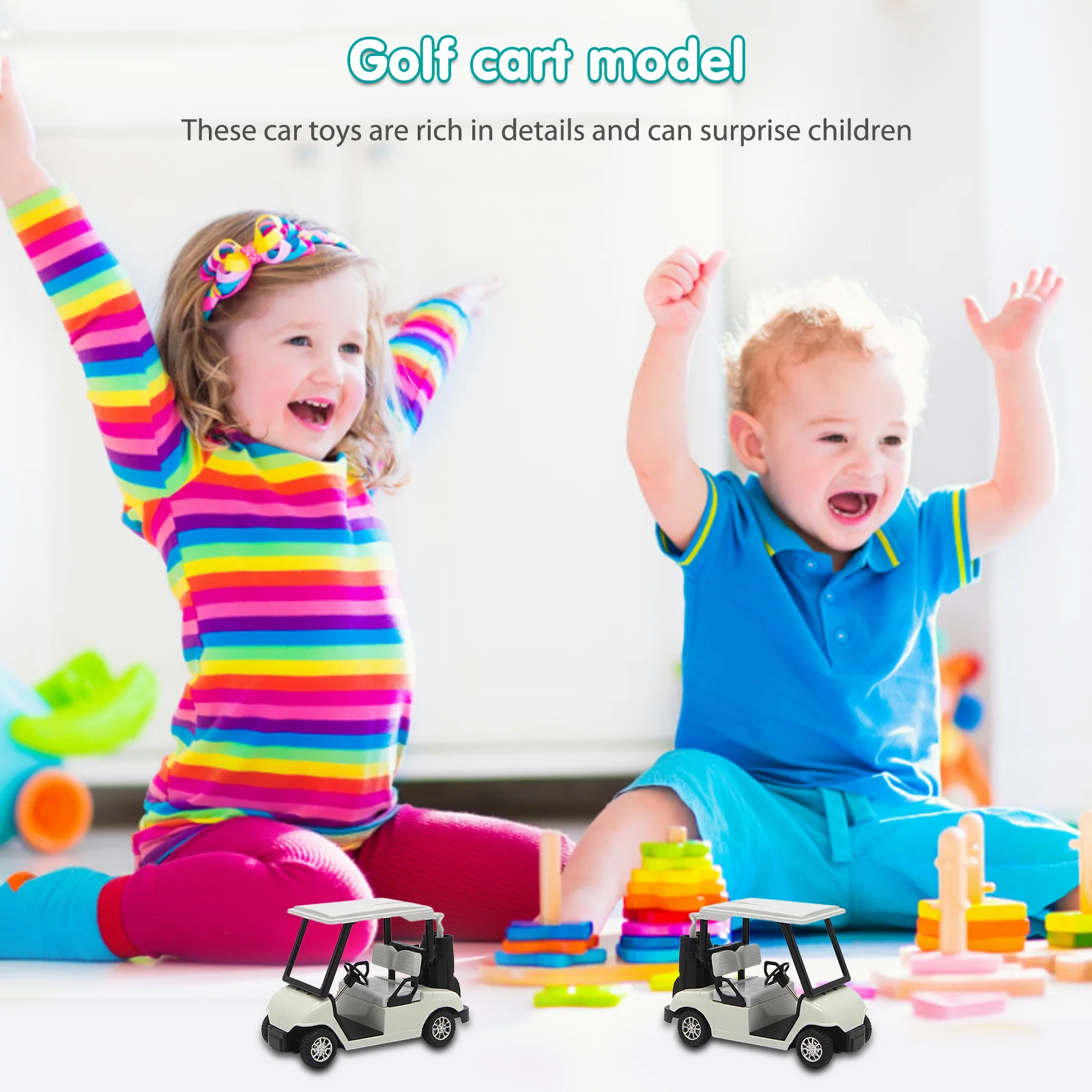 

1/20 детская игрушечная машинка, износостойкая миниатюрная Машинка для гольфа из сплава, настольное украшение для мальчиков и девочек