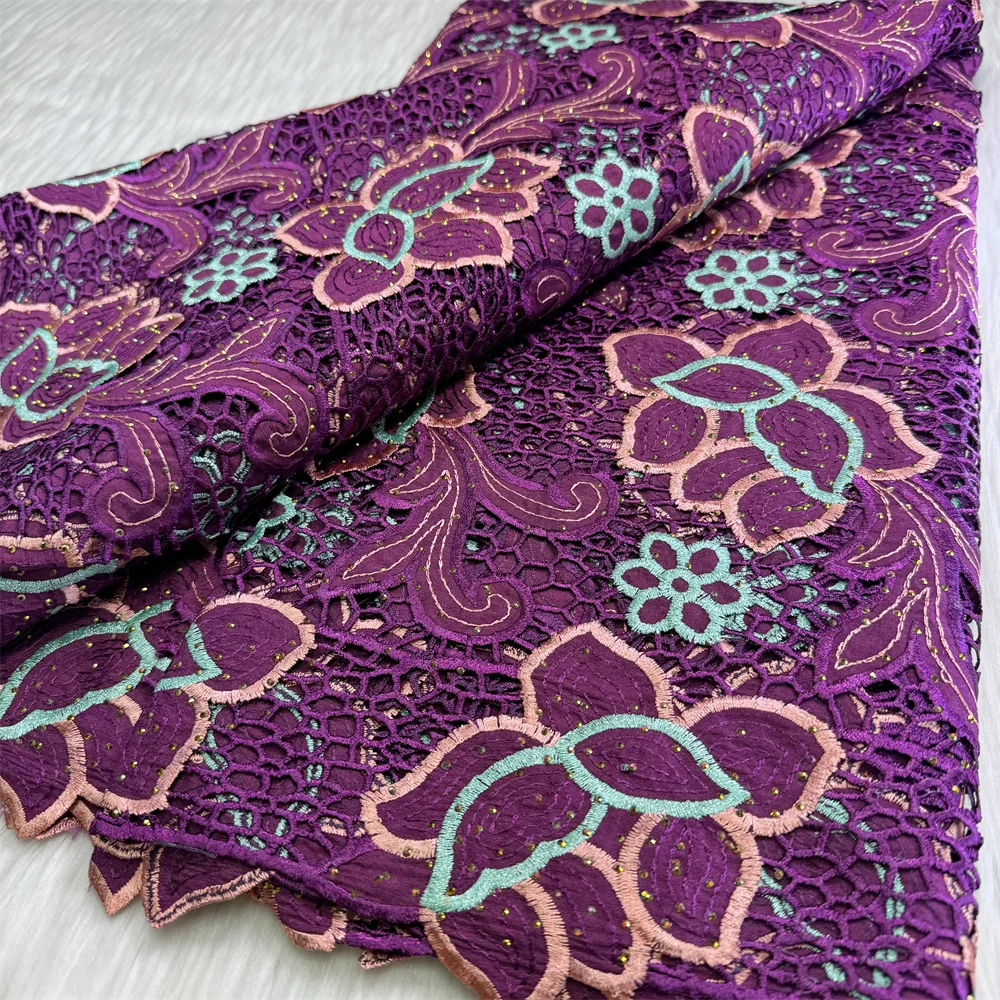 Африканский гипюровый шнур кружевная ткань высокое качество 2024 нигерийская