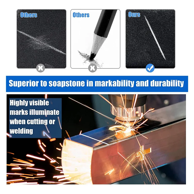 2 шт. сварочные карандаши с 48 круглыми стержнями механические маркер для сварки